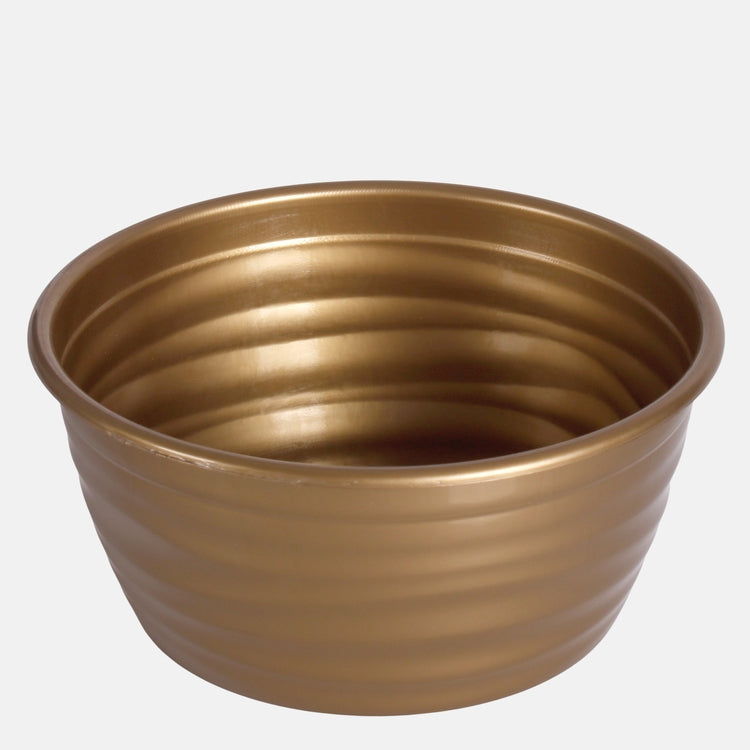 Muovinen kasvikulho 23 cm Kulta - Tekokukat.fi