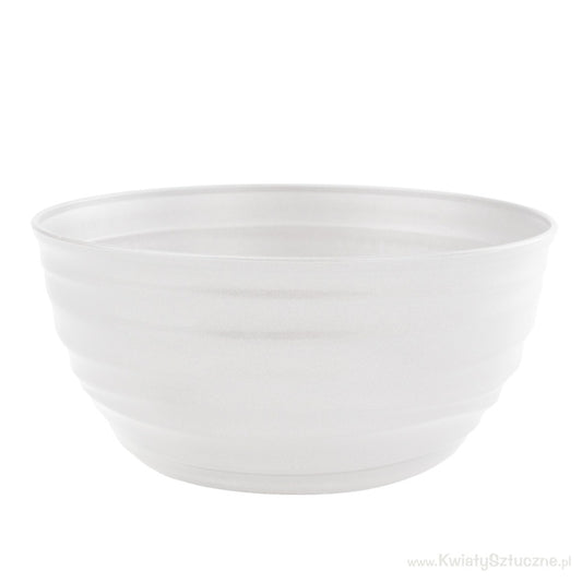 Kulhokukkaruukku 18 cm SONIA Valkoinen - Tekokukat.fi