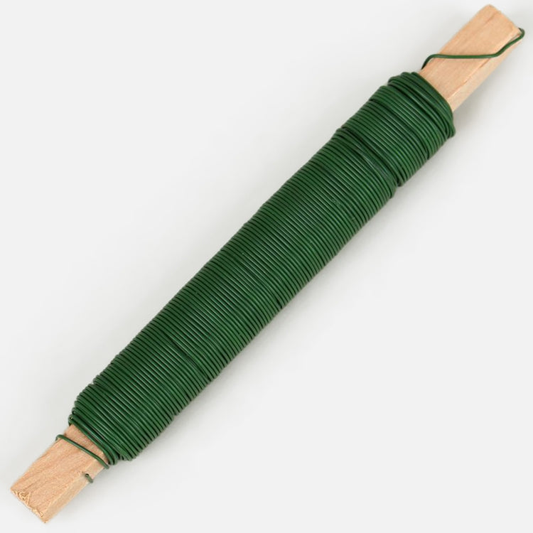 Vihreä rautalanka 0.7 mm 100 g - Tekokukat