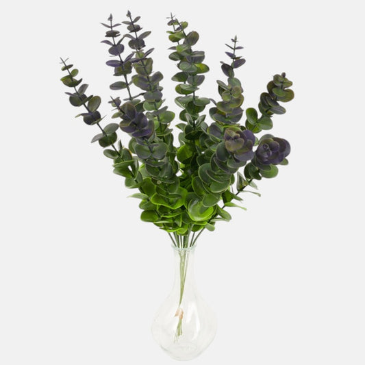 Eukalyptuksen haara Vihreä/violetti - Tekokukat.fi