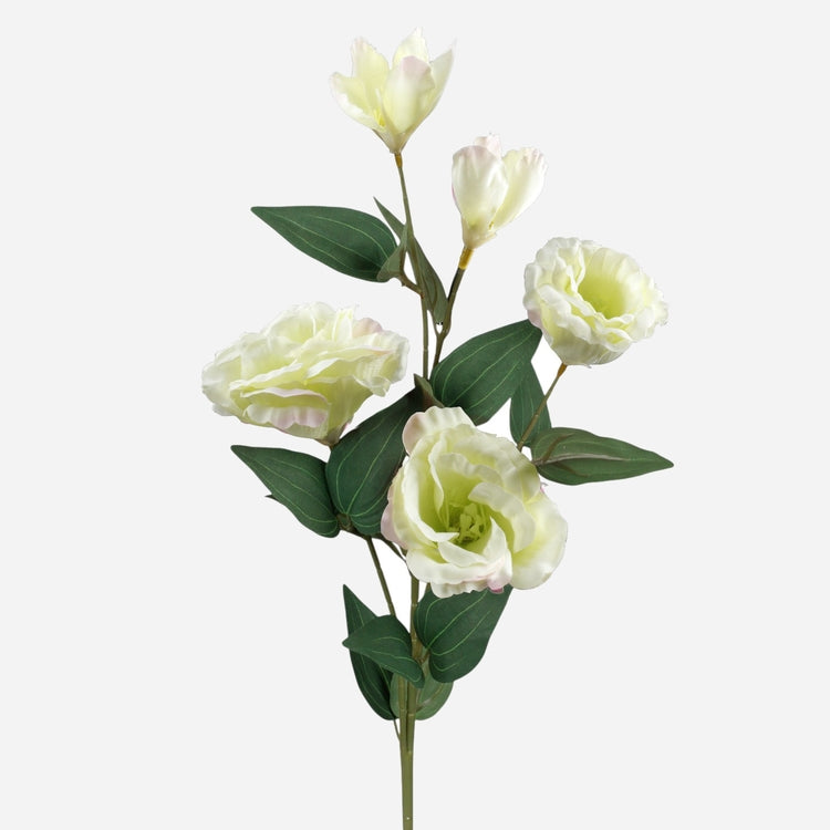 Vaaleanvihreä eustoma tekokukkaoksa 70 cm - Tekokukat