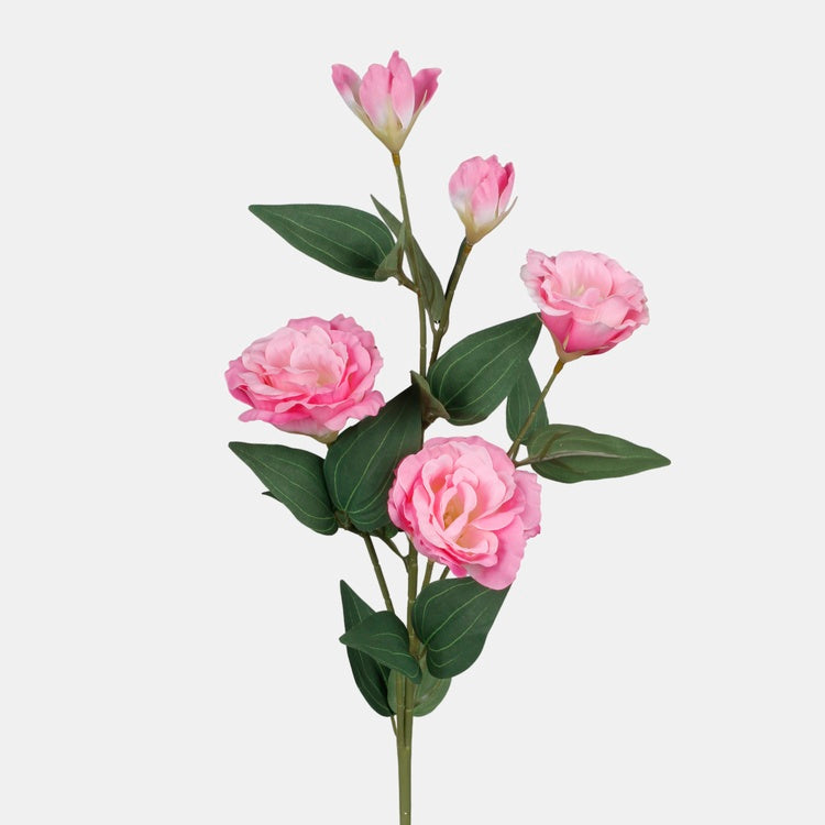 Vaaleanpunainen eustoma tekokukkaoksa 70 cm - Tekokukat