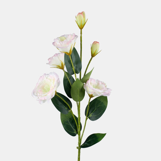 Lisianthus tekokukka kermanvärinen/vaaleanpunainen reuna - Tekokukat.fi