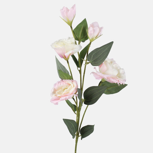 Lisianthus tekokukka vaaleanpunainen/kermanvärinen - Tekokukat.fi