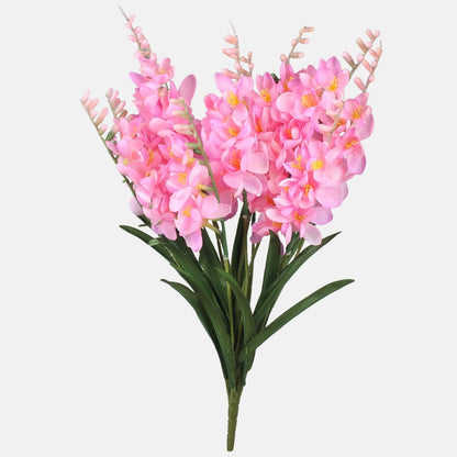 Freesia-kimppu x 12 tekokukkakimppu vaaleanpunainen