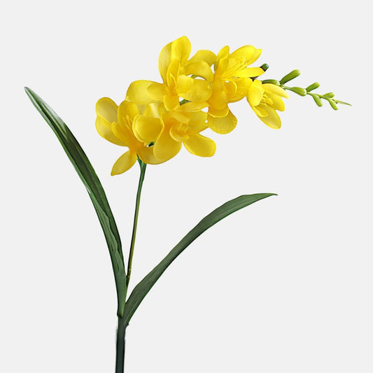 Freesia tekokukka keltainen - Tekokukat.fi