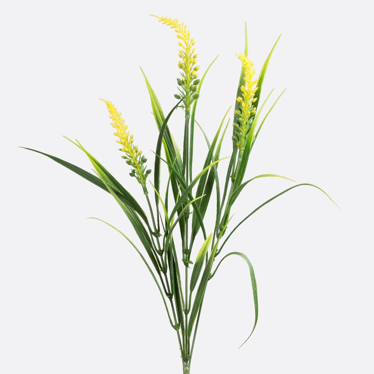 Koristeellinen oksa x 3 vihreä/keltainen - Tekokukat.fi