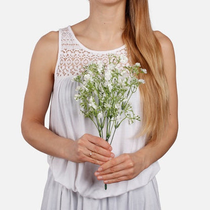 Gypsophila x 5 tekokukkakimppu valkoinen