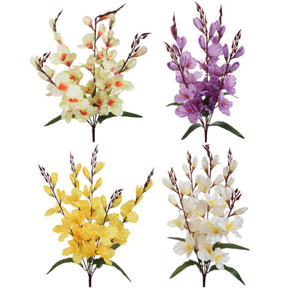 Gladiolus – tekokukkakimppu, 68 cm