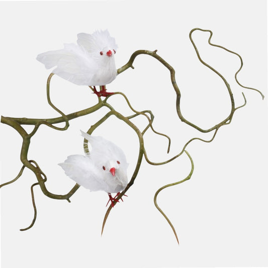 Kyyhkyset x 1 pari Valkoinen - Tekokukat.fi