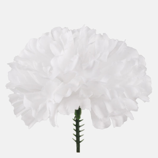 Neilikka huipulla Valkoinen - Tekokukat.fi
