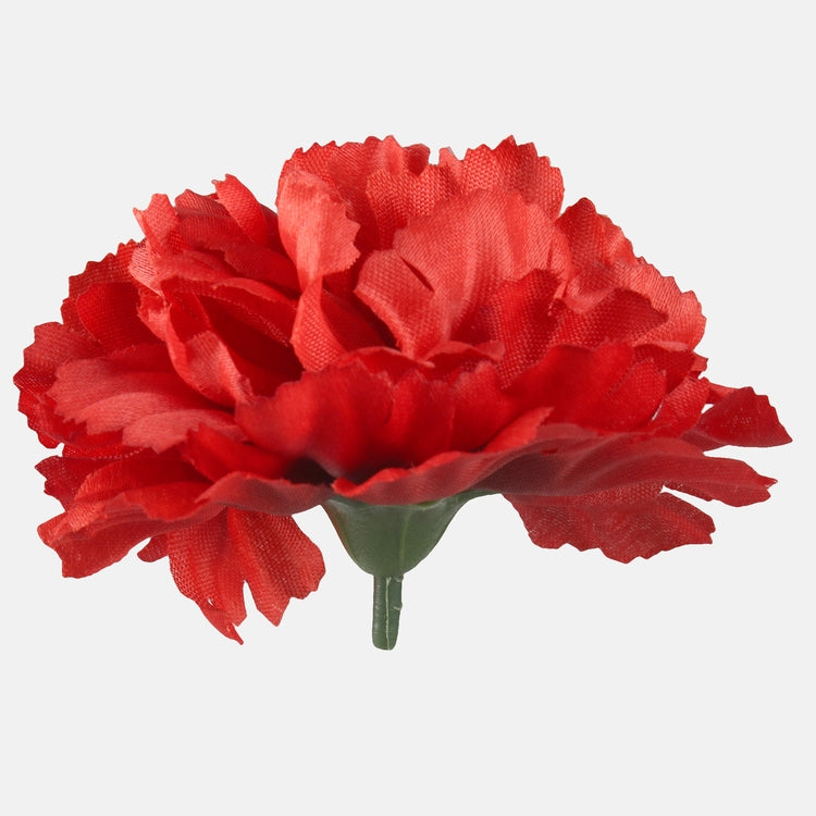 Satiini neilikka Punainen - Tekokukat.fi