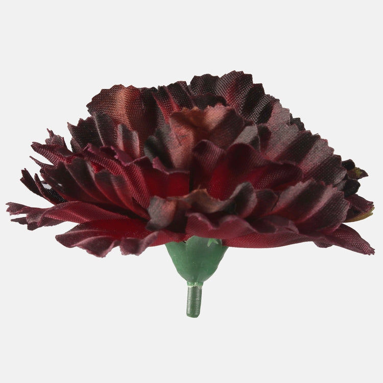 Satiini neilikka T.T. Burgundy/Autumn Green Edge - Tekokukat.fi