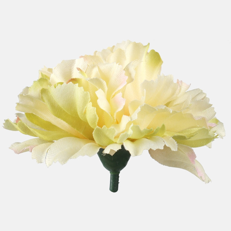 Satiini neilikka Keltainen/Lt. Vihreä/syksyn mauve reuna - Tekokukat.fi