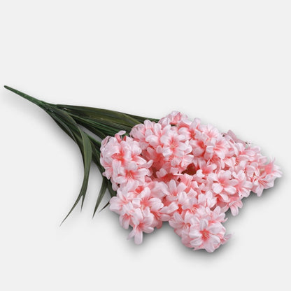 Hyasintti x 7 tekokukkakimppu vaaleanpunainen