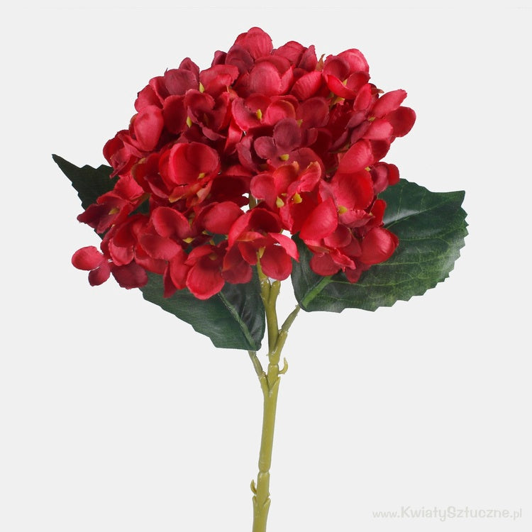 Viininpunainen hortensia tekokukkaoksа 46 cm - Tekokukat