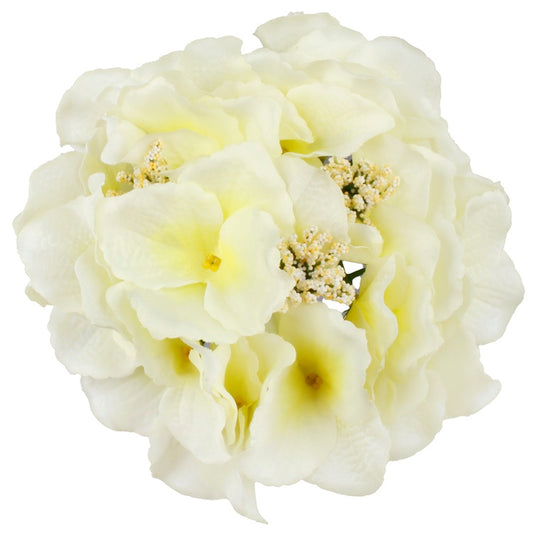 Satiininen hortensia Luutnantti Keltainen - Tekokukat.fi