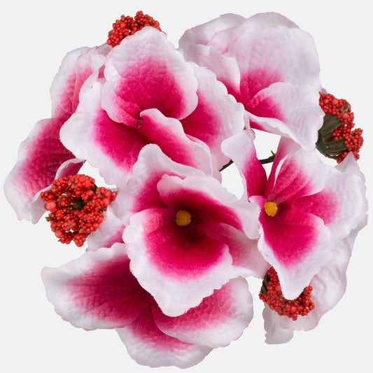 Kylvä hortensia Burgundy/Valkoinen - Tekokukat.fi