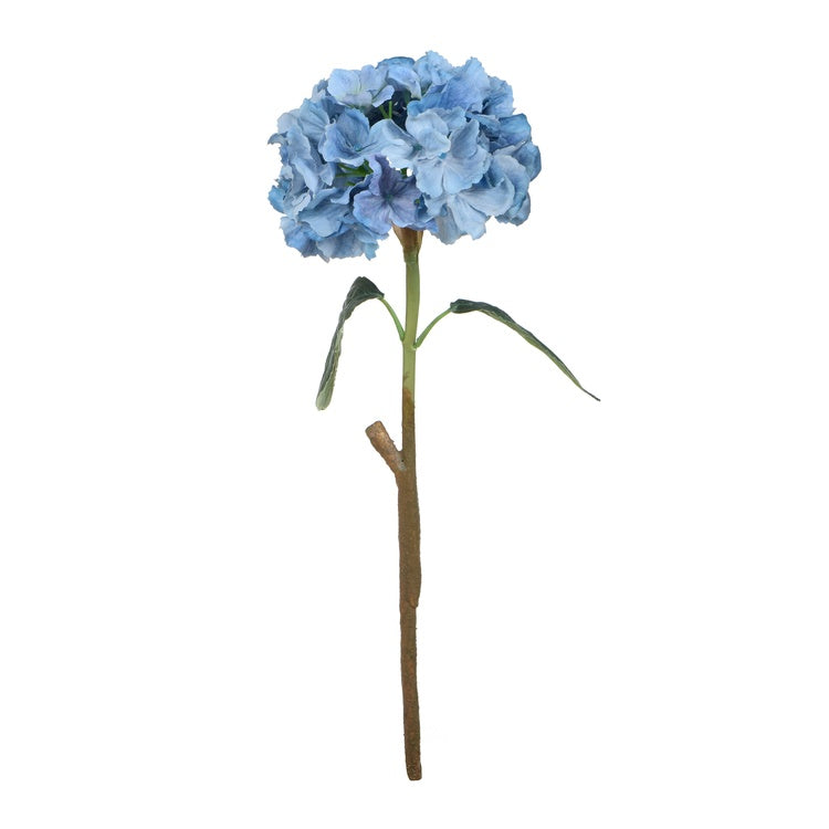 Kumitettu hortensia Sininen - Tekokukat.fi