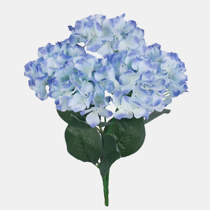 Hortensia x 5 tekokukkakimppu sininen
