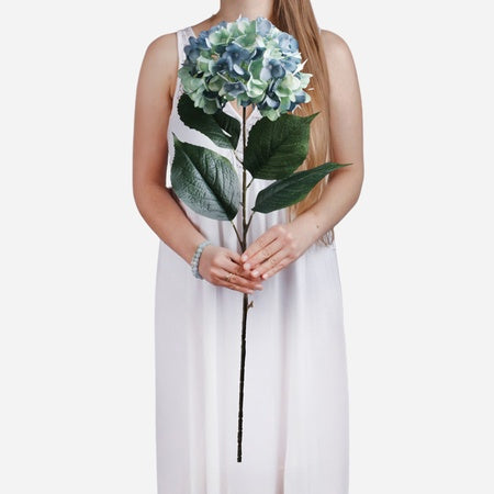 Hortensia tekokukka vaaleanvihreä/sininen