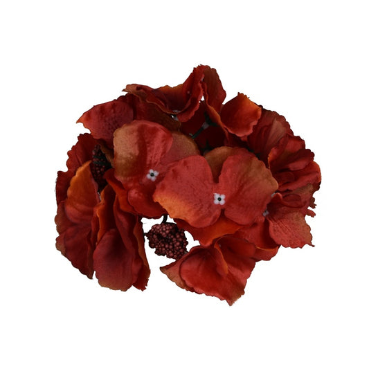 Hortensia Punainen/oranssi - Tekokukat.fi