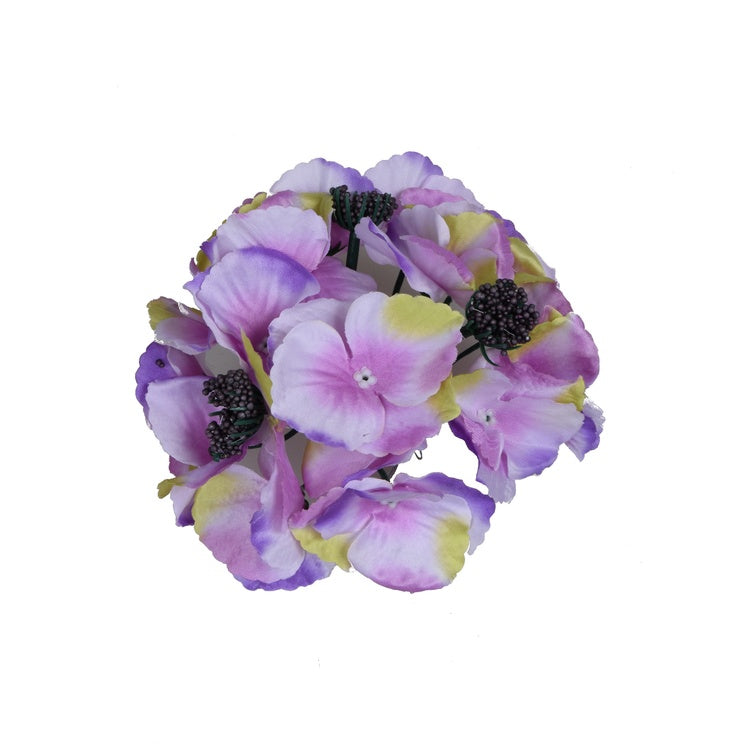 Hortensia T.T. Lila/ltn Vihreä reuna - Tekokukat.fi