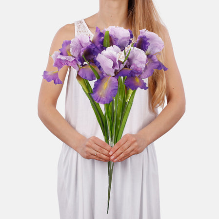 Iiris tekokukka valkoinen