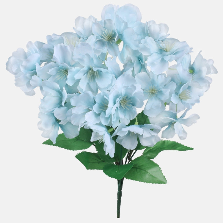 Omenankukka tekokukkakimppu vaaleansininen - Tekokukat.fi