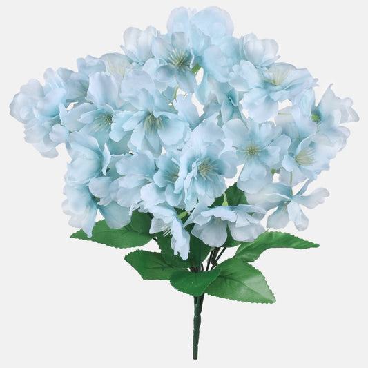 Omenankukka tekokukkakimppu vaaleansininen - Tekokukat.fi