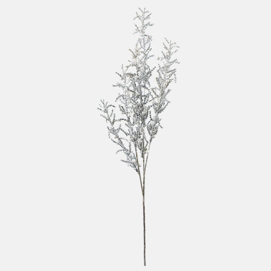 Metallinen kataja hopea - Tekokukat.fi