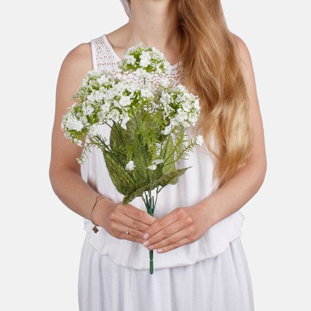 Viburnum x 5 tekokukkakimppu valkoinen