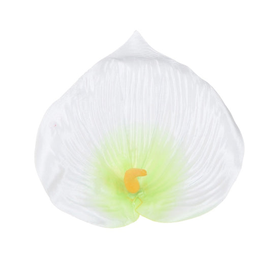 Satiini calla Valkoinen/vihreä - Tekokukat.fi