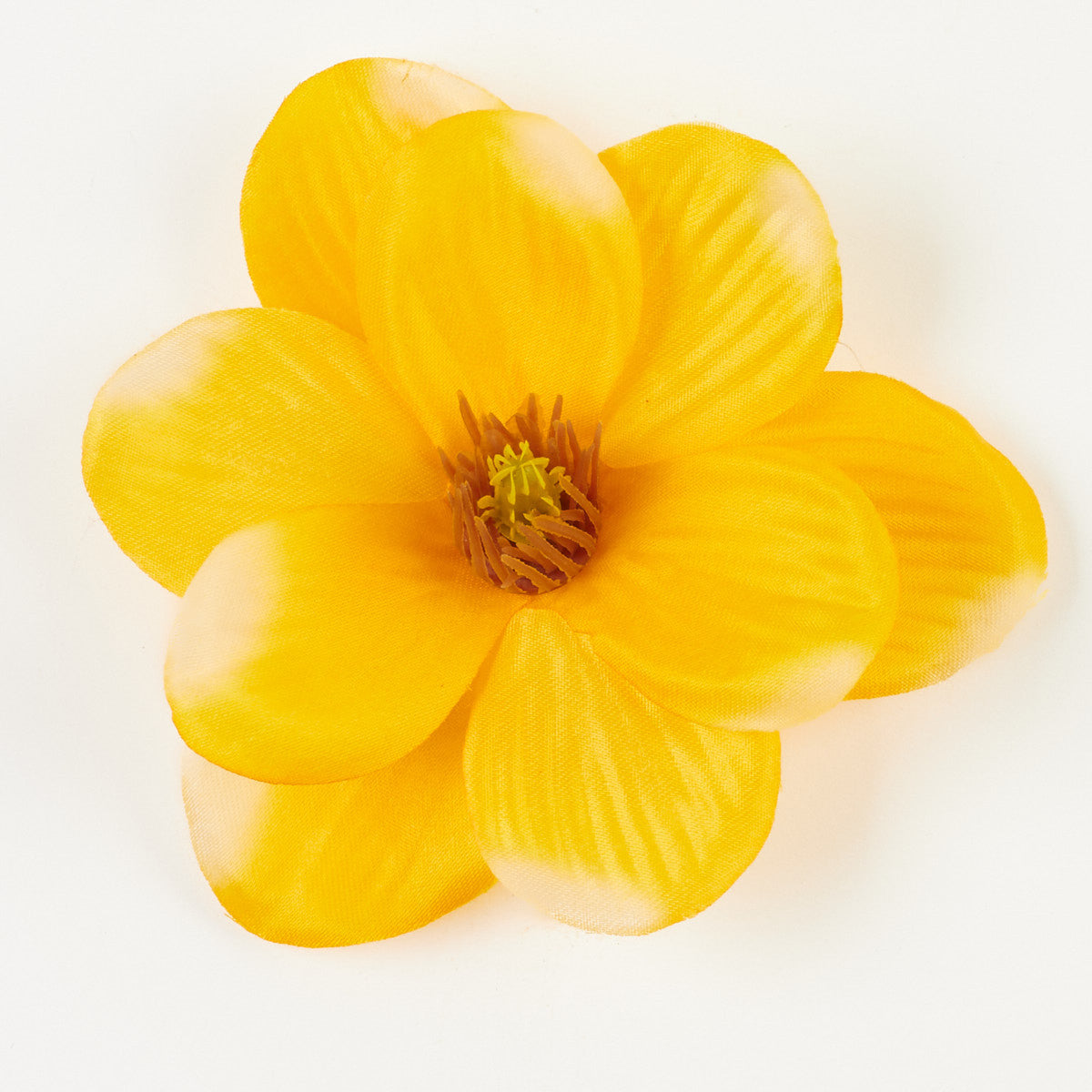 Keltainen magnolia – tekokukkapää, 4 cm, 24 kpl