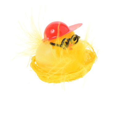 Keltainen pääsiäiskoriste, 3 cm, 12 kpl / pakkaus