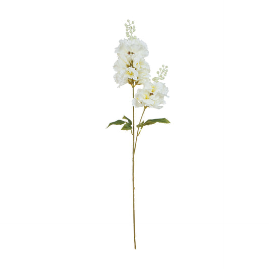 Kerma/valkoinen tekohortensian kukkavarsi, 85 cm