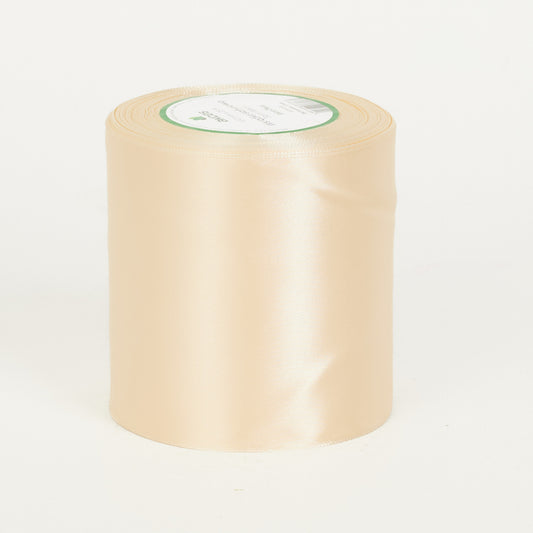 Kermanvärinen koristenauha, satiini, 100mm