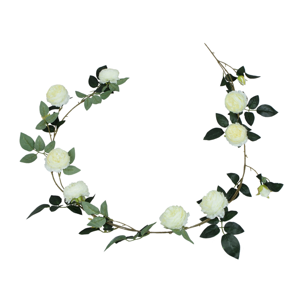 Kermanvärinen pioni – tekoköynnös, 180 cm