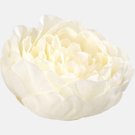 Kermanvärinen tekopionin kukkapää, 8 cm