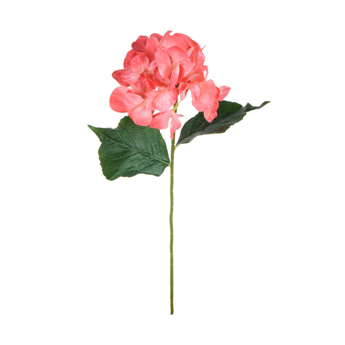 Korallinvärinen tekohortensian kukkavarsi, 60 cm