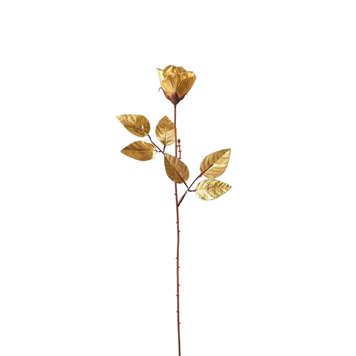 Kullanvärinen ruusu – joulukoriste, 51 cm