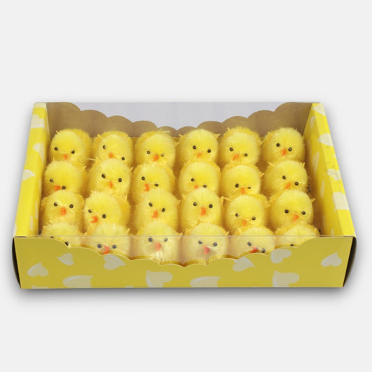 Pääsiäinen kana x 24 kpl Keltainen - Tekokukat.fi