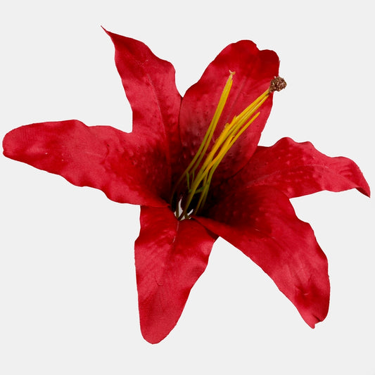 Lily satiini Punainen/Musta - Tekokukat.fi