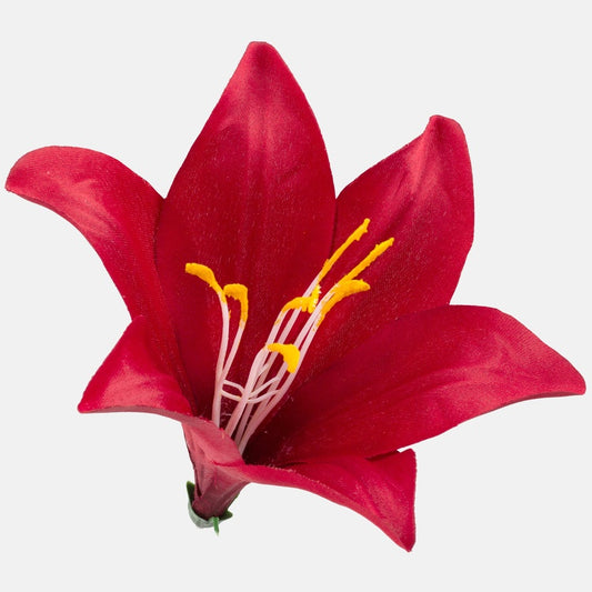 Satiini lilja Bordo - Tekokukat.fi