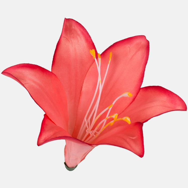 Satiini lilja Lt. Coral w/Dk. Reuna - Tekokukat.fi