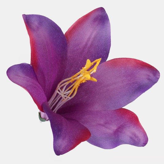 Satiini lilja Violetti - Tekokukat.fi