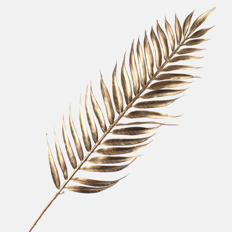 Metallinen palmunlehti kulta 8 - Tekokukat.fi