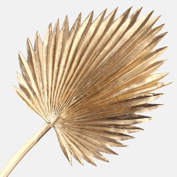 Metallinen palmunlehti kulta 7 - Tekokukat.fi