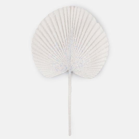 Lumen peittämä palmunlehti valkoinen - Tekokukat.fi