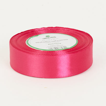 Magenta koristenauha, satiini, 25 mm